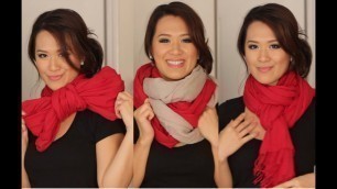 'Scarf Tying Ideas - 6 Ways to Wear Your Scarves'