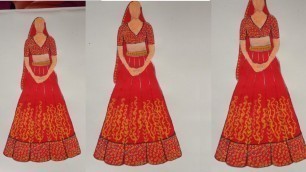 'Lehenga sketches   Fashion illustration!!!'