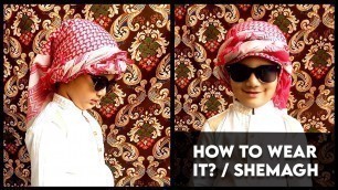 'How to tie simple headscarf SHEMAGH | GHOTRA | Saffa | men\'s headscarf tutorial | RED Mood Hijabi'