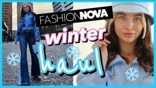 'Must-have winter items from Fashion Nova *try-on haul*'