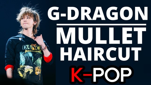 'G DRAGON modern mullet haircut 2021 hair trends (New Barber Techniques how-to)'