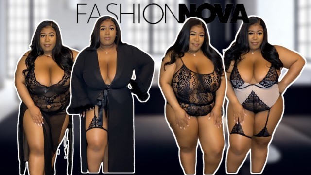 'NEW !/ FASHION NOVA LINGERIE /TRY ON HAUL / PLUS SIZE LINGERIE'