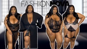 'NEW !/ FASHION NOVA LINGERIE /TRY ON HAUL / PLUS SIZE LINGERIE'