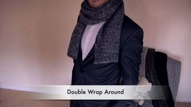 'How to Tie a Scarf - Men - Double Wrap Around'