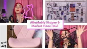 'Affordable Shopee & Marketplace Haul (Room Decor, Korean Fashion, Lingerie) | Chelsea Cham'