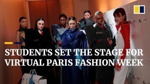 '‘Covid generation’: students make Paris Fashion Week debut with virtual show'