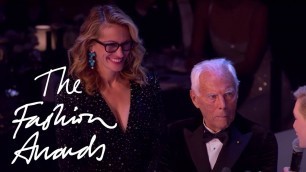 'Giorgio Armani | Award for Outstanding Achievement | The Fashion Awards 2019'