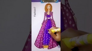 'Fashion Design Sketches || Fashion Drawing for beginners || Fashion7'