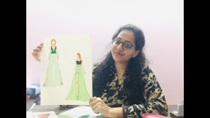 'What are Fashion Figures ?? | Difference Between Flat Sketches and Fashion Illustrations | (v - 5)'