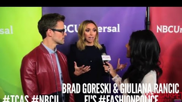 'Brad Goreski & Giuliana Rancic #FashionPolice at NBCUniversal’s #TCA2016'