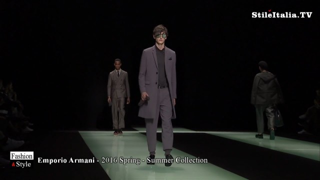 '\"Italian Gentleman\" - \" Emporio Armani\" - \"2016 Spring Summer\" -  Italian Menswear Collection'