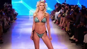 'Miami swimwear show, swimwear fashion avant-garde, model sexy enchanting!'