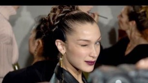 'Bella Hadid, Gigi Hadid and more getting ready Backstage for the Fendi Fashion Show'