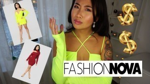 'I SPENT 350$ ON PARTY DRESSES | FASHION NOVA TRY ON HAUL (I was hype 