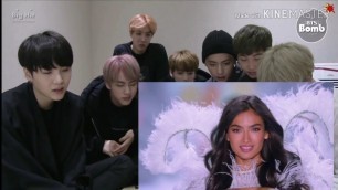 'BTS reaction to Halsey Without Me Live From The Victoria\'s secret'