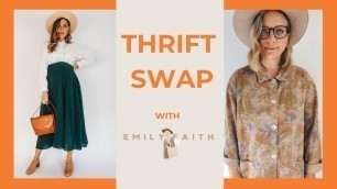 'THRIFT SWAP w/ Emily Faith | THRIFT WITH ME her Pinterest Board | UNBOXING | Tiny Acorn'