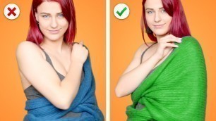 'Awesome Fashion Hacks: 31 Way to Wear a Scarf'