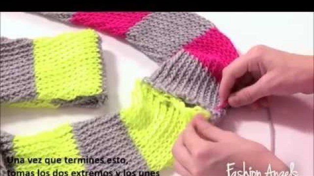 'Cómo tejer tu Fashion Angels Infinity Scarf - RINGA'