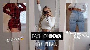 'FASHION NOVA FALL & WINTER CLOTHING TRY ON HAUL | MY FAVORITE JEANS, DRESSES, & MORE 2020'