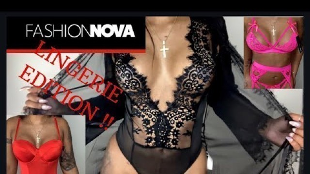 'FASHION NOVA TRY-ON HAUL!!/ SEXY LINGERIE EDITION | ROSE POCAHONTAS'