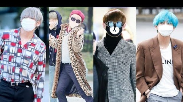 'BTS KIM TAEHYUNG AIRPORT FASHION♥️ (till 2019)'