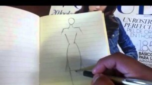 'Simple Fashion Sketch Tutorial'