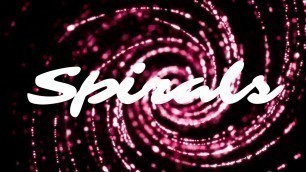 '4K Glowing Spirals Background / Visualizer Bright Funny Fashion Show Music Video Graphics'