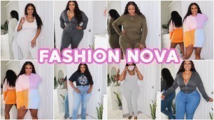 'PLUS SIZE CURVY GIRL FRIENDLY QUARANTINE AND CHILL FASHION NOVA TRY ON HAUL | CRYSTAL CHANEL'