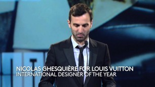 'Nicolas Ghesquiere for Louis Vuitton | International Designer | British Fashion Awards 2014'