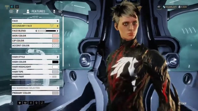 'Warframe my operator fashion and face'