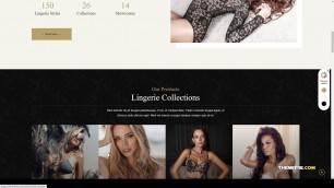 'Queeny - Fashion Lingerie WordPress Theme fashion wear Lingerie Store Build Website'