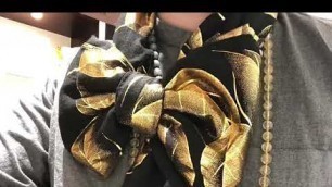 'Light Weight Scarf Spring and Summer Scarf Tying Tutorial Video'