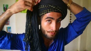 'How To Tie Shemagh Wrap wedding Turban Men Head fashion Tutorial | Amaan Ullah'