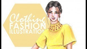 'Fashion Illustration - Coloured Pencils: Clothing'