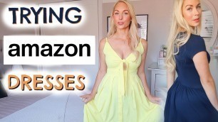 'AMAZON DRESS HAUL & TRY ON  |  AMAZON FASHION BUYS  |  EMILY NORRIS'