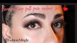 'Beauty Mingle: Zoom Meeting Full Face Makeup Look'