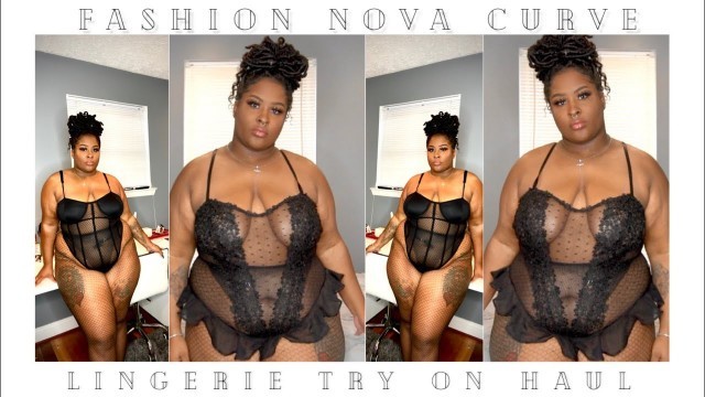 'FASHION NOVA CURVE LINGERIE HAUL ❤️ | SHARIA'