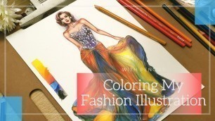 'Fashion Sketch Pencil Coloring - Easy Tutorial for Beginners'