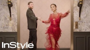 'Bryan Greenberg & Jamie Chung | 2019 Golden Globes Elevator | InStyle | #shorts'