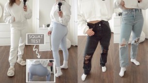 'fashion nova try on haul (leggings review with squat test)'