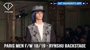 'Rynshu Backstage Paris Men\'s Fashion Week Fall 2018 Rockstar Vampire Collection | FashionTV | FTV'