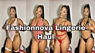 'FASHIONNOVA LINGERIE HAUL. 