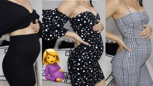 'FASHION NOVA TRY ON HAUL (4 MONTHS PREGNANT BABY BUMP)'