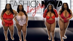 'HOT!!FASHION NOVA LINGERIE HAUL/PLUS TRY ON HAUL/FASHION NOVA CURVE'