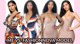 'ME VS FASHION NOVA MODEL || HUGE DRESS TRY-ON HAUL || Oluchi M.'