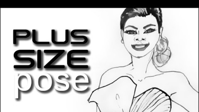 'Plus Sized/ Curvy Figure: Fashion  Illustration'