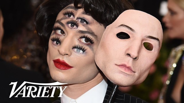 'Ezra Miller\'s Met Gala Mask Costume'