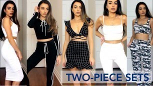 'The top TWO-PIECE SETS from Fashion Nova: try-on haul'