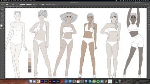 'DIGITAL FASHION ILLUSTRATION in Adobe Illustrator Part 4 - Fashion Templates'