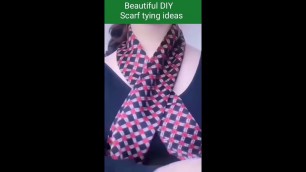 'Beautifu DIY scarf tying ideas part 3, #Shorts'